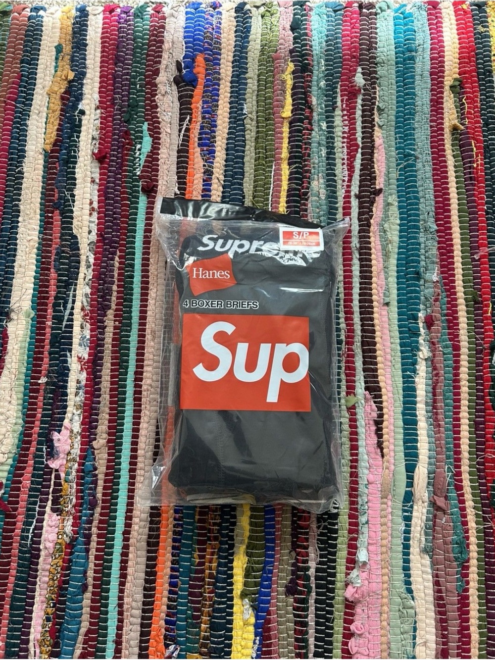 Black Supreme x Hanes Boxer Briefs